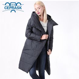 New Winter Jackets Women Coat Windproof High Collar Women's Parka Female Long Jacket Removable Hooded Plus Size 6XL Ceprask 201217