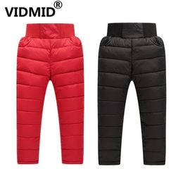 VIDMID Girls Boys Winter Pants Cotton Thick Warm Trousers Waterproof Pants clothes kids High Waisted Baby Kid Pants 4118 01 LJ201019