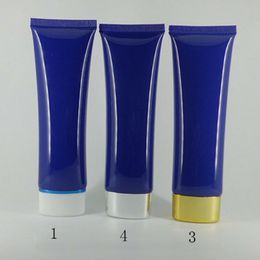 1pcs 50g blue Plastic Soft Tube Cosmetic Facial Cleanser Hand Cream Shampoo Packing Squeeze Hosepipe Bottles Free Shipping