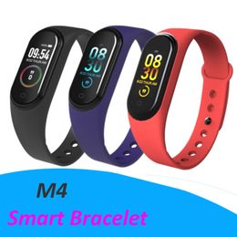 Cheapest M4 Fitness Smart Bracelet IP67 waterproof Heart Rate Monitor Sleep monitoring smartwatch Wristbands Detachable colorful