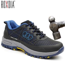 ROXDIA brand steel toecap men work & safety boots summer breathable insulation 6KV impact resistant male shoes size 38-44 RXM115 Y200915