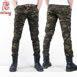 Fashion Camo Casual Military male trouser Thin Camouflage Men's Slim Spring Summer Combat Tactical Army Skinny Pencil Pant 201109