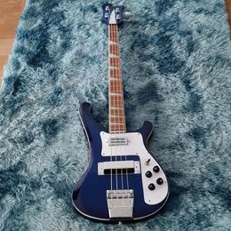 Custom RK 4003 Bass 4 Strings Rick 2 Jacks Electric Bass Guitar in Blue Colour