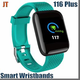 step tracker wristband Canada - JTD 116 Plus Smart watch Bracelets Fitness Tracker Heart Rate Step Counter Activity Monitor Band Wristband PK ID115 PLUS for iphone Android