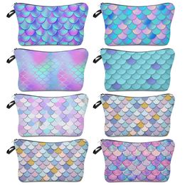 Cosmetics Bags 3D Scale Print Makeup Bag Toilette Mandala Turquoise New Neceser Organizer Maleta De Maquiagem Vanity Make up Bag