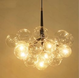 9 /12 /20 Bubbles Modern Art Molecular Glass Chandelier Fashion Designer Dinner Bedroom Kitchen Led Hanging Light Fixtures