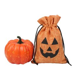 Halloween Gift Bag Jute Burlap Jewellry Packing Pouches Chirstmas Party Decor Bags Candy Sachet Can Customi jllHhk