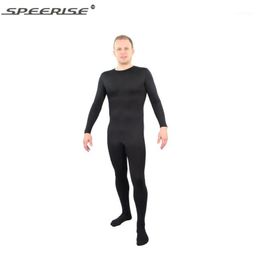 Hot Jumpsuit Leotard Costume Stretchy Full Body Footed Skin Suit Mens Unitard Lycra Spandex Bodysuit Zentai Catsuit Hoodless1