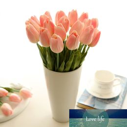 real touch mini tulips UK - 1PC PU Tulip Artificial Flower Real Touch Mini Tulip Home Wedding Decoration Flower