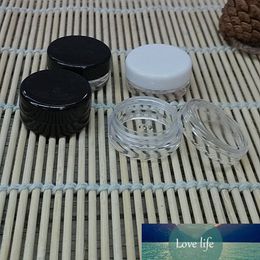 /50/pcs Transparent/Black Round Small Bottle 2g-3g Cosmetic Empty Jar Pot Eyeshadow Lip Balm Face Cream Sample Container