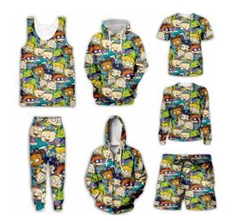 2022 New Fashion Cartoon 90's 3D Print Men/Women Casual Shorts/ Pants/ T-shirt/ Vest/ Sweatshirt/ Hoodies/ Zipper Hoodies G89