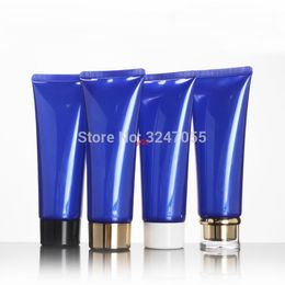 100ml/g Empty Blue Plastic Body/Hand Cream Squeeze Soft Tube, Travel Portable Shampoo/Facial Cleanser Cosmetic Hose Tubehigh qualtity