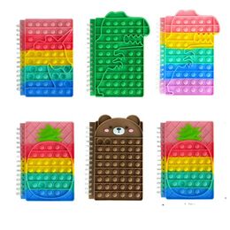 Decompression toy Silicone cartoon notebook coil A5 NOTEB OOK