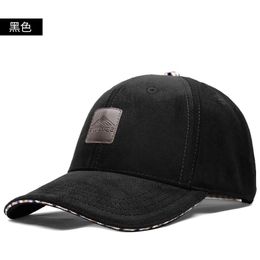 Hight quality adult plus size winter hats dad cold-proof warm velvet causal peak hat men's outdoor big size baseball cap 58-63cm J1225