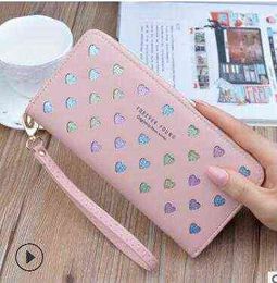 Woman 2019 New Korean Version Multifunctional Cute Small Change Wallet Folding Leather Short Wallet Tide AA220228