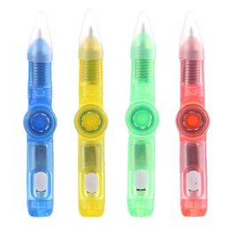 Funny Rotating Toy Party Favour Led Luminous Gyro Spinner Pen Office Anti Stress Kinetic Toys