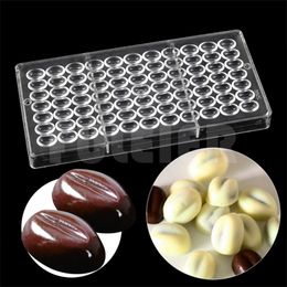 Coffee beans candy chocolate Moulds bakeware cookie making Polycarbonate chocolate Mould parents gift cake decoration baking tools Y200612