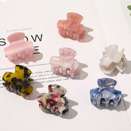 Women Acetate Hair Claw Clips Barrette Clamp Acrylic Ponytail Holder Girls Hairpin Hair Styling Accessories