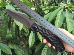1Pcs New Strong Survival Tactical Folding Knife 440C Grey Titanium Coated Drop Point Blade Aluminium Handle With Retail Box