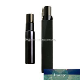 10ml Black Glass Perfume Bottle Spray Bottles Travel Portable Sample Empty Containers Atomizer