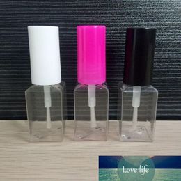clear plastic polish Canada - 8ML Nail Enamel Containers with Brush Clear Plastic Empty Nail Polish Package Bottles