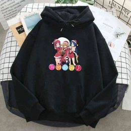 Anime Girl Toradora Print Hoodie Man Woman Autumn New Trendy Fleece Sweatshirts Hooded 2021 Homme Loose Hip Hop Pullover Hoody H1227