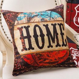 Luxury Cushion Cover Pillow Case Home Textiles supplies Lumbar Pillow British wind retro pillows chair seat