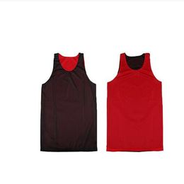 Men Sleeveless Game Uniform Basketball Jersey Team Uniforms Breathable Sports Jersey Polyester Multi