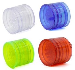 Cheapest herb grinder with 5layer 60mm plastic tobacco grinders for smoke accessories smoking pipes acrylic dry herb grinder Customised