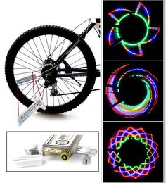 Bicycle Motorcycle Bike Tyre Tyres 32 LED Flash Spoke Light Lamp Outdoor Cycling Lights For 24 Inches Wheel