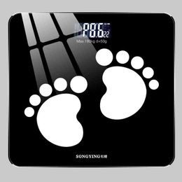 Pink Digital Scales Electronic Precision Smart Glass Weight Scale athroom Mechanical ilancia Pesapersone Household Items H1229