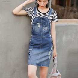 denim skirt overalls knee length