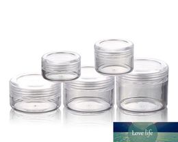 5pcs 3g 5g 10g 15g 20g Portable Plastic Cosmetic Empty Jars Clear Bottles Eyeshadow Makeup Cream Lip Balm Container Pots