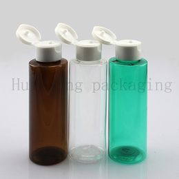 120ml empty shampoo plastic travel bottles with flip top cap,refillable packaging PET bottles,scent