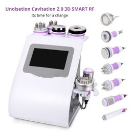 8 In 1 Unoisetion Cavitation RF Slimming Machine Radio Frequency Vacuum Cold Body Slimming Skin Care Device