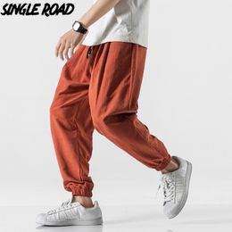 SingleRoad Men's Harem Pants Joggers Men Summer Cold Feeling Hip Hop Japanese Streetwear Sweatpants Trousers Joggers Male 201114