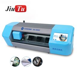 sunshine ss890c auto cutting machine ss057 ss057b flexible hydrogel film for screen front protective back film cut sticker