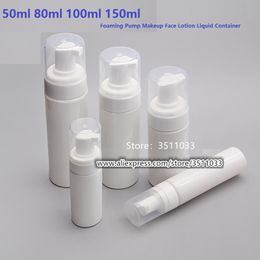 10pcs 24pcs White Empty Foaming Bottles Travel Soap Liquid Foam Bottle For Cleaning Dispenser 50ml 80ml 100ml 150ml