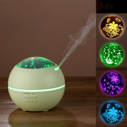 150ML Air Humidifier Ultrasonic Aroma Essential Oil Diffuser With Adapter Night Light Aromatherapy Mist Maker For Home Office Y200416