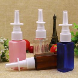 Wholesale30ml Empty Plastic Nasal Mist Spray Pump 1OZ PET Bottles Nose Pharmaceutical Atomizer Refillable Cosmetic Containersgood package