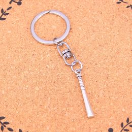 Fashion Keychain 35*5mm baseball bat club Pendants DIY Jewelry Car Key Chain Ring Holder Souvenir For Gift
