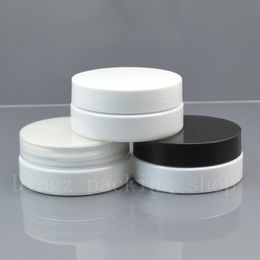 50pcs/lot 50g 50ML White plastic jar Cosmetics packaging Empty DIY mask bottleHand cream box