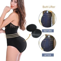 Women BuLifter Shapewear Waist Tummy Control Body Underwear Shaper Pad Control Panties Fake Buttocks Lingerie Thigh Slimmer