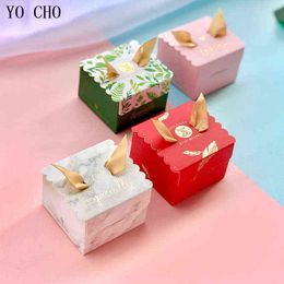 YO CHO 5pc Lovely Candy Box Gift Bags Upscale Wedding Favor Package Birthday Party Favor Bag Baby Shower Angel Gift Box Supplies H1231