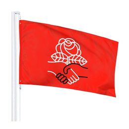 Democratic Socialists of America Flag 90x150cm Boy Scouts Movement Flag Banner 3x5 ft Polyester Printed Blue and Purple Color, free shipping