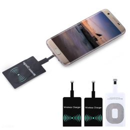 Qi Wireless Charger Type-c Charging Adapter Receiver Module Sticker High Efficiency charging adapter For Samsung Android Universal