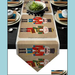 Table Runner Cloths Home Textiles & Garden Nutcracker Soldier Retro Flag Party Decorative Tablecloth Runners 220107 Drop Delivery 2021 Vluww