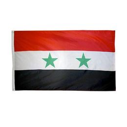Syrian Flag High Quality 3x5 FT National Banner 90x150cm Festival Party Gift 100D Polyester Indoor Outdoor Printed Flags and Banners