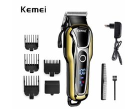 -Vendita calda Kemei tagliacapelli ricaricabile capelli tagliatore di capelli professionale macchina da barba di taglio la barba rasoio elettrico