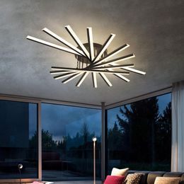 Chandeliers Modern Remote Control Led Chandelier For Living Room Bedroom Dining Kitchen Nordic Black Design Ceiling Lamp Hanging Light